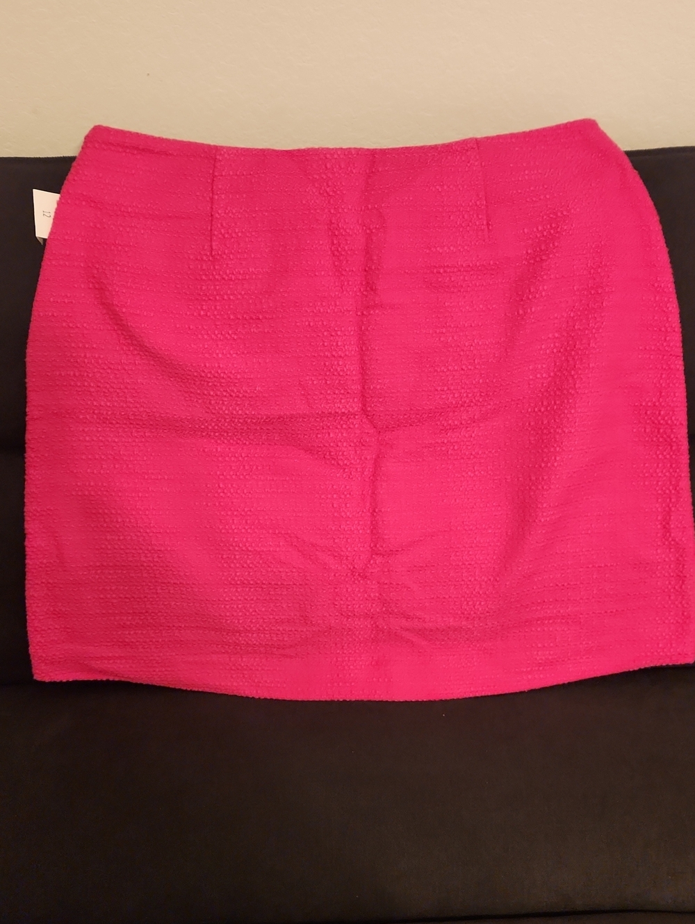 CAbi Hot Pink Textured Mini Skirt